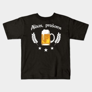 Alaus Prasome Beer Please Lithuanian Language Trip Kids T-Shirt